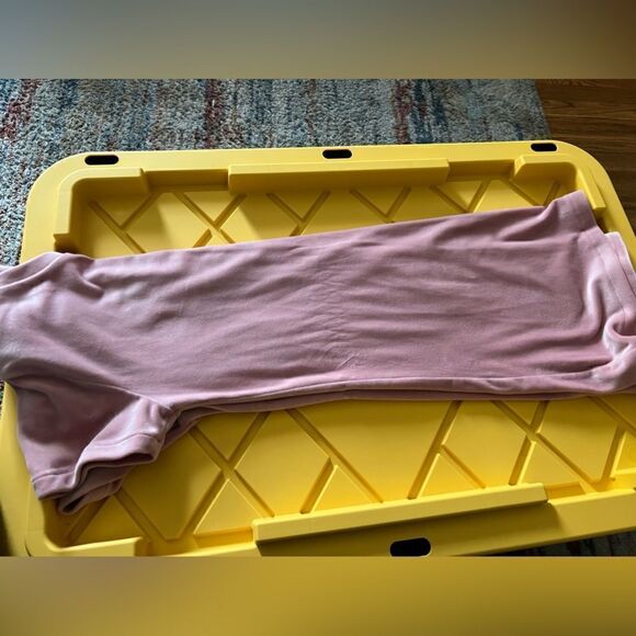 Girls A-Line Velour Short Sleeve Dress - Picture 4 of 5